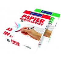 Papier kancelaryjny - podaniowy Interdruk, w kratk / A3, 60 g/m2, 100ark