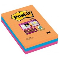 Karteczki Post-it Super Sticky XXL, Paleta Bangkok, 101 x 152 mm