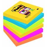 Karteczki Post-it Super Sticky Kolory wiata, Paleta Rio de Janeiro, 76 x 76 mm