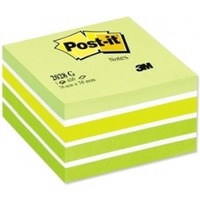 Kolorowe kostki samoprzylepne Post-it, zielone, akwarelowe, 76 x 76 mm