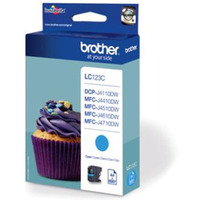 BROTHER LC123C Tusz Brother LC123C cyan 600str MFC-J4510DW / DCP-J4110DW / MFC-J470DW