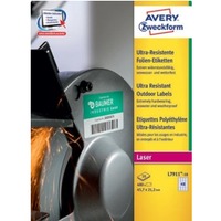 Etykiety polietylenowe Ultra Resistant Avery Zweckform, 45, 7 x 21, 2 / L7911-10