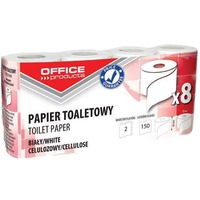 Papier toaletowy biay, 2-warstwowy / ilo list. 150, 8 rolek / biay